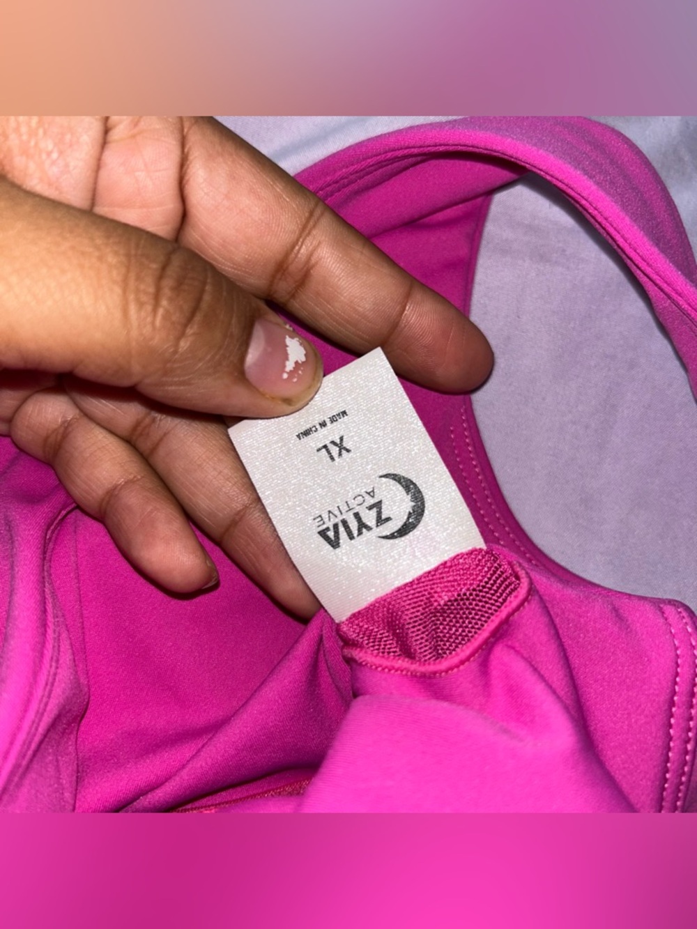 Zyia active tank pink top - Picture 2 of 4